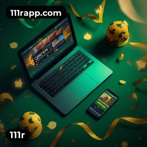 Tela de boas-vindas e lobby de jogos do aplicativo 111r